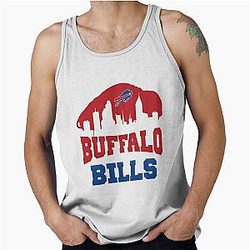 Buffalo Bills City Skyline Team Football Design Tank Top