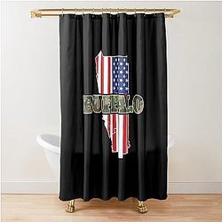 Buffalo Bills Redbubble Shower Curtain
