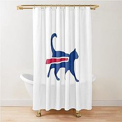 Cat Bills is Buffalo Bills Funny Meme Shower Curtain