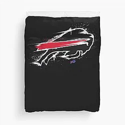 Buffalo Bills Logo Brush Splash Fan Art Duvet Cover