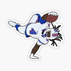 Let James Cook Buffalo Bills Sticker