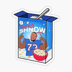 Buffalo Bills Snow Crunch Cereal Dion Dawkins Sticker