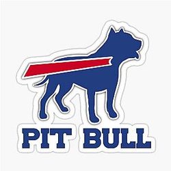 Buffalo Bills Pit Bull Stiker