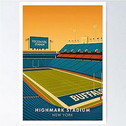 Highmark Stadium Buffalo Bills Poster