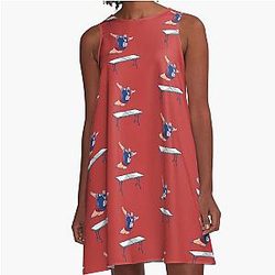 Bills Mafia Buffalo Bills table dive Design A-Line Dress