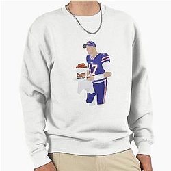 Josh Allen Buffalo Bills Duff's Chicken Wings Pullover Sweatshirt