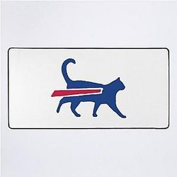Cat Bills is Buffalo Bills Funny Meme Desk Mat