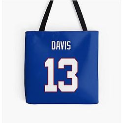 Gabriel Davis Buffalo Bills All Over Print Tote Bag