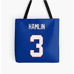 Damar Hamlin Buffalo Bills All Over Print Tote Bag