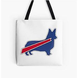 Buffalo Bills Corgi Tote Bag