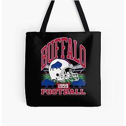 Art Buffalo Bills All Over Print Tote Bag