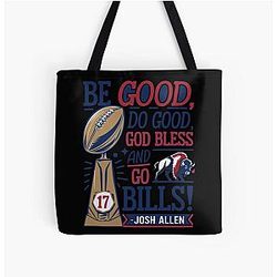 Art Buffalo Bills All Over Print Tote Bag