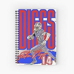 Stefon Diggs Buffalo Bills Tribute Design Notebook