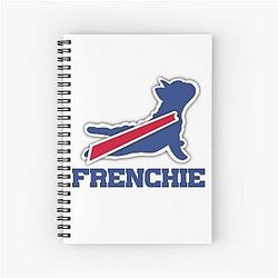 Buffalo Bills French Bulldog Notebook