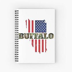 Buffalo Bills Redbubble Spiral Notebook