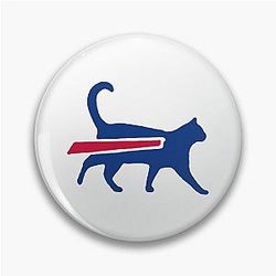 Cat is Buffalo Bills Meme Pin