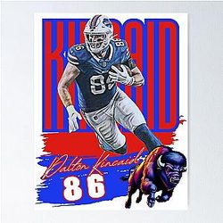 Dalton Kincaid Buffalo Bills Football Poster