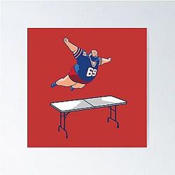 Bills Mafia Buffalo Bills Superfan Table Dive Design Poster