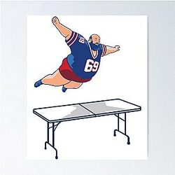 Bills Mafia Buffalo Bills Superfan Table Dive Poster
