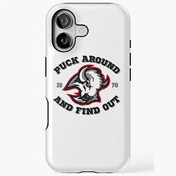 Puck Around and Find Out Buffalo Sabres Alternate Logo iPhone Case