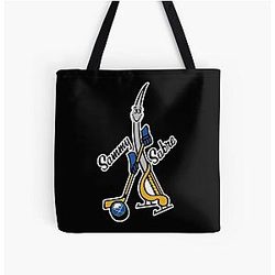 Art Buffalo Sabres All Over Print Tote Bag