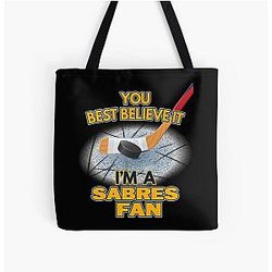 Art Buffalo Sabres All Over Print Tote Bag