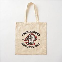 Puck Around Buffalo Sabres Alternate Logo Cotton Tote Bag