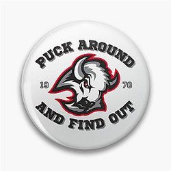 Puck Around Buffalo Sabres Alternate Logo Pin