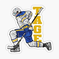 Art and Buffalo Sabres Sticker