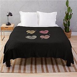 Buffy Summers Glitter Hearts Throw Blanket