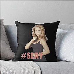 Slay - Buffy Summer's Throw Pillow