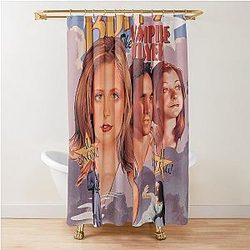 Once More Buffy Shower Curtain