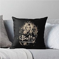 Vintage Buffy the Vampire Slayer Throw Pillow
