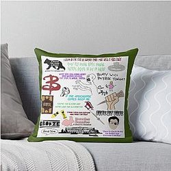 Buffy the Vampire Slayer Collage  Throw Pillow