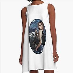 Mens Women Buffy Summers Film Spike Graphic For Fans A Line Dress