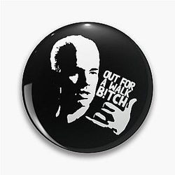 Buffy and Spike out for a walk design Pin