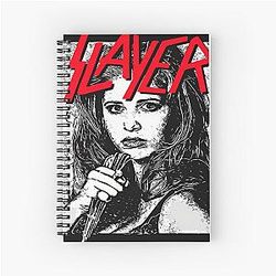 Buffy Vampire Metal Mashup Spiral Notebook