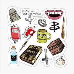 Buffy Multiple Object References Sticker