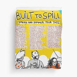 Date of Built To Spill Spring and Summer Tour Live 2022 Duvet Cover
