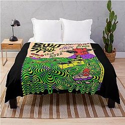 Logo of Built to Spill Spring and Summer Tour Live 2022 Throw Blanket