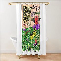 Logo of Built To Spill Spring and Summer Tour Live 2022 Shower Curtain