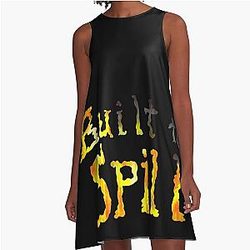 Full Logo Built To Spill Spring A-Line Dress