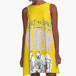Date of Built To Spill Spring and Summer Tour Live 2022 A-Line Dress