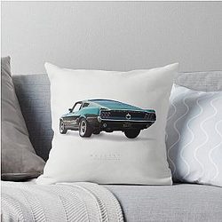 Bullitt Alternative Movie Poster Throw Pillow