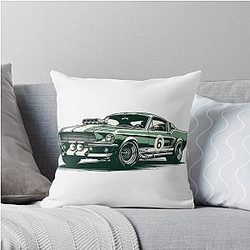 Ford Mustang Bullitt Classic Throw Pillow