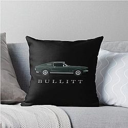 Ford Mustang Bullitt Throw Pillow