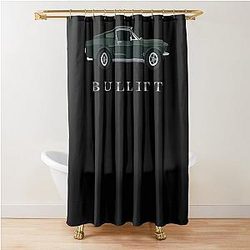 Mustang Bullitt Essential T-Shirt Shower-Curtain