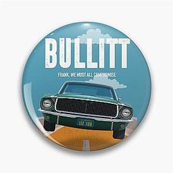 Bullitt Alternative Movie Poster Pin