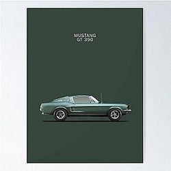 Bullitt Mustang GT Poster