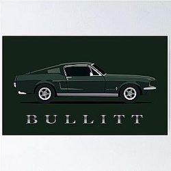 Mustang Bullitt Poster